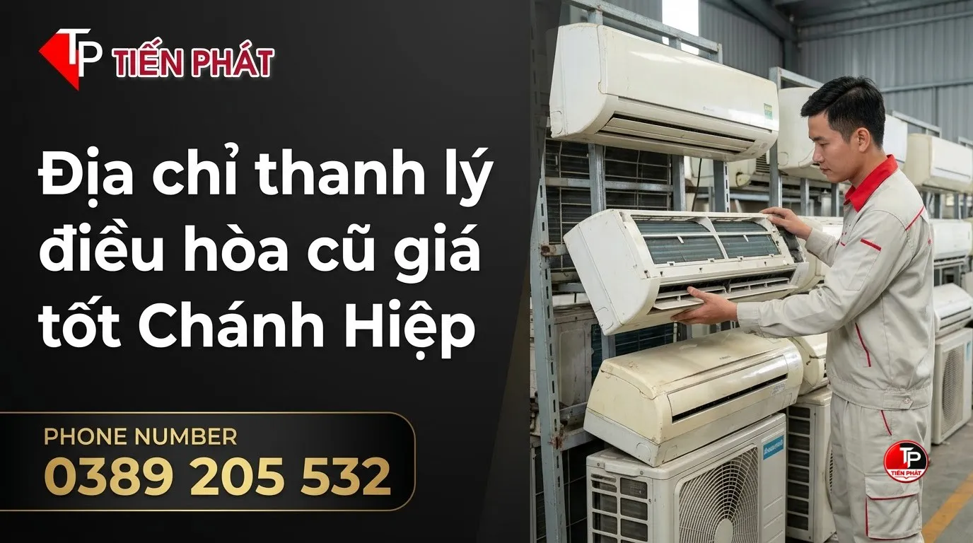 Địa chỉ thanh lý điều hòa cũ giá tốt Chánh Hiệp