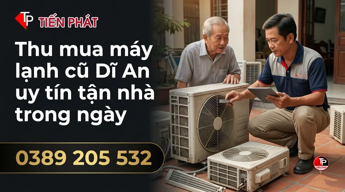 Thu mua máy lạnh cũ Dĩ An uy tín tận nhà trong ngày